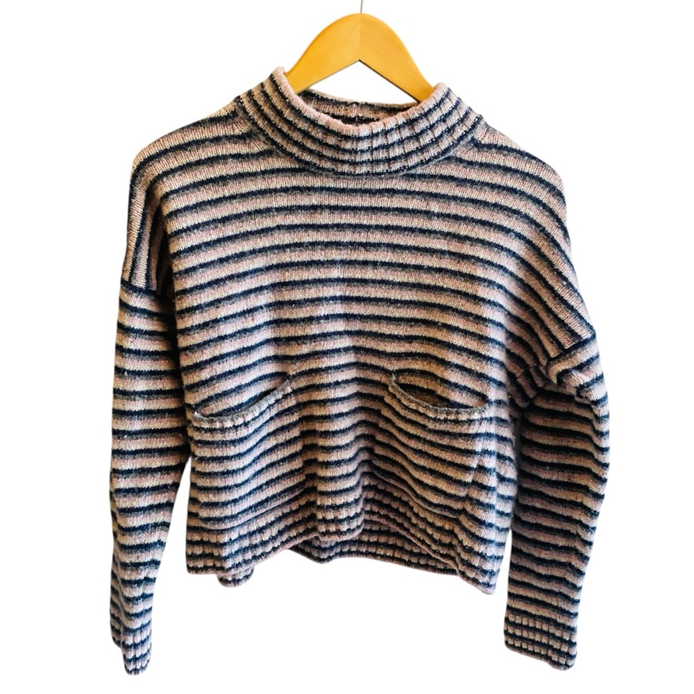 Madewell Merrydale Pocket Pullover Sweater in Stripe - Picture 5 of 9